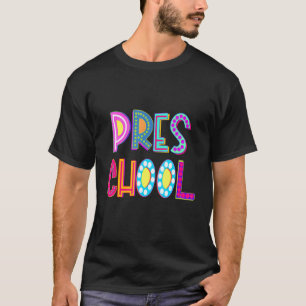 Preschool Typography Team Preschool Teacher T-Shirt