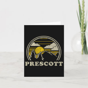 Prescott Arizona Az T Shirt Vintage Hiking Mountai Card