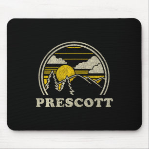Prescott Arizona Az T Shirt Vintage Hiking Mountai Mouse Mat