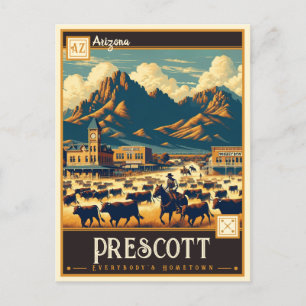 Prescott, Arizona   Vintage Postcard