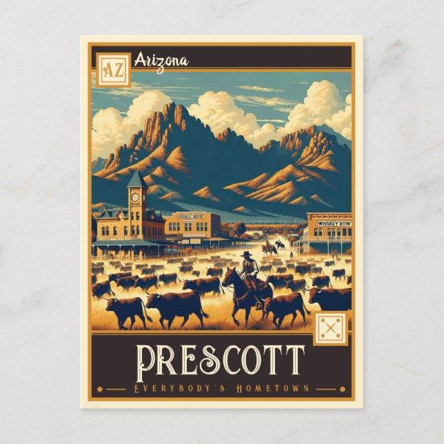 Prescott, Arizona | Vintage Postcard (Front)