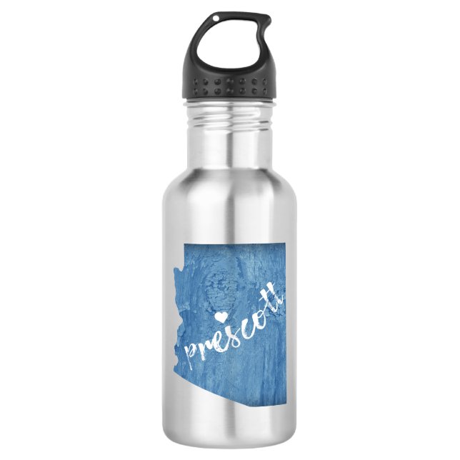 Prescott Arizona Wood Grain 532 Ml Water Bottle (Front)