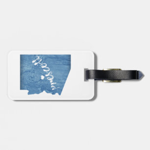 Prescott Arizona Wood Grain Luggage Tag