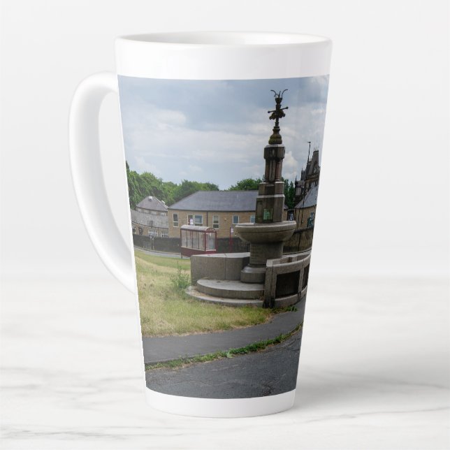 Prescott Fountain, Halifax Latte Mug (Left Angle)