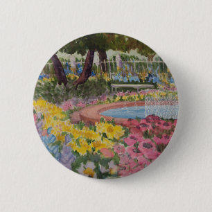 Prescott Park Garden Poppies Portsmouth NH 6 Cm Round Badge