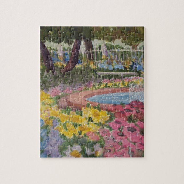 Prescott Park Garden Poppies Portsmouth NH Jigsaw Puzzle (Vertical)