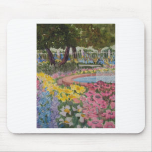 Prescott Park Garden Poppies Portsmouth NH Mouse Mat