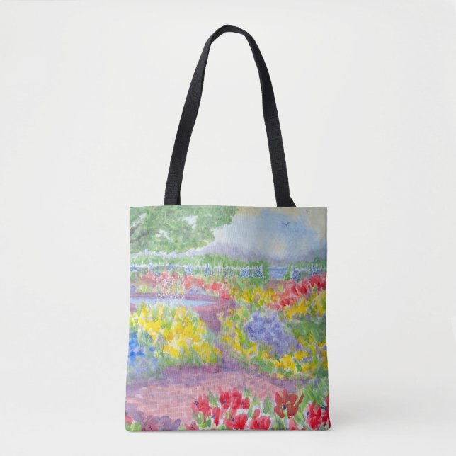 Prescott Park Garden Portsmouth NH Tote Bag  (Front)