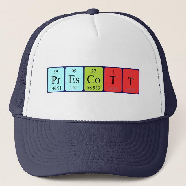 Prescott periodic table name hat (Front)