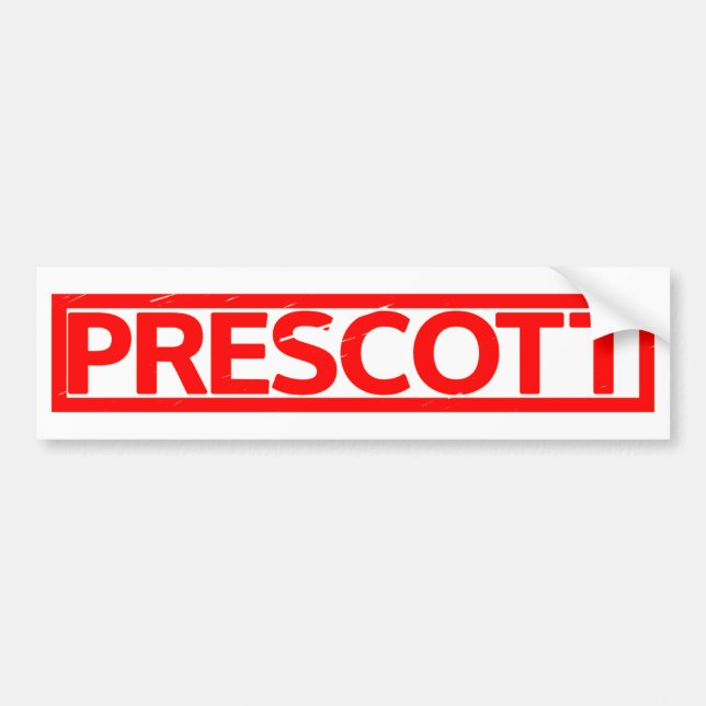 Prescott Stamp Bumper Sticker (Front)