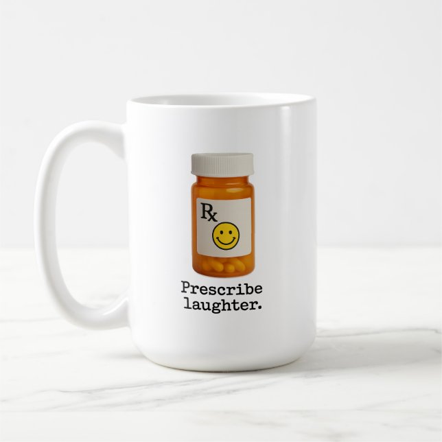 Prescribe Laughter Mug (Left)