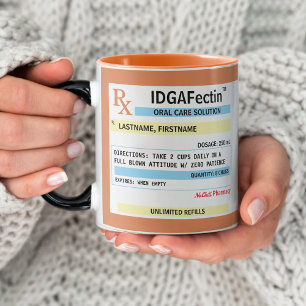 Prescription Bottle Funny Gag Gift Mug