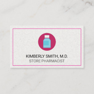 Prescription Bottle   Medicine Services Business Card