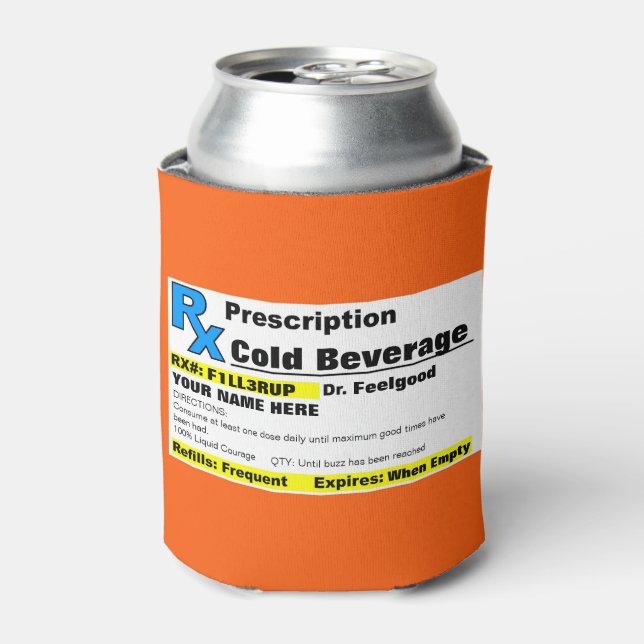 Prescription Can Cooler (Can Front)