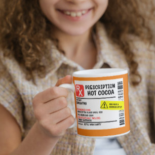 Prescription Cocoa Personalised Custom Funny Coffe Coffee Mug