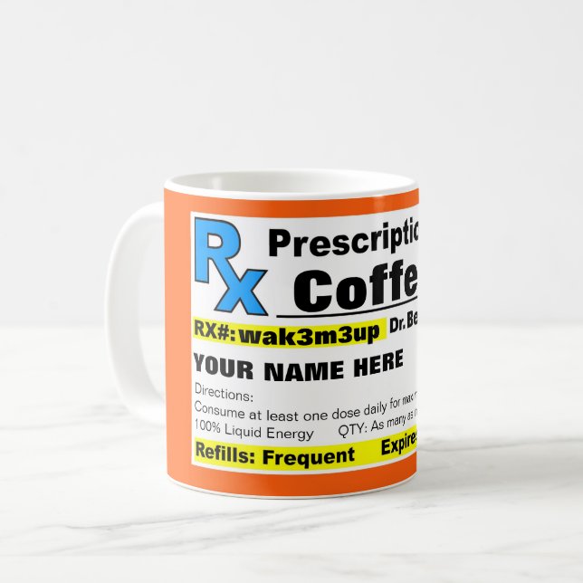 Prescription Coffee Mug (Front Left)