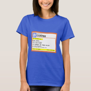 Prescription Coffee Square Personalised T-Shirt