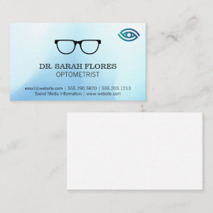 Prescription Glasses Icon   Optometrist Logo Business Card