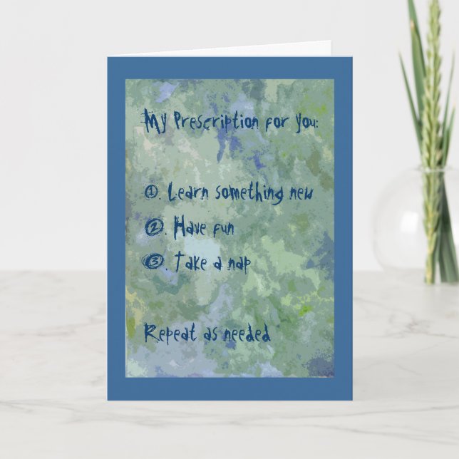 Prescription Greeting Card (Front)
