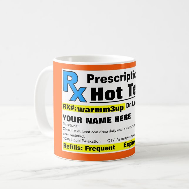 Prescription Hot Tea Mug (Front Left)