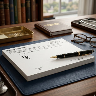 Prescription Notepad for Doctors and Medical Offic