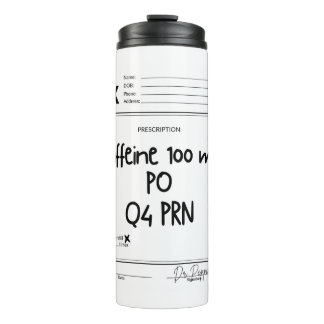 Prescription RX Caffeine Tumbler
