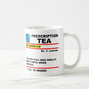 Prescription Tea Drinkers Mug or Travel Mug