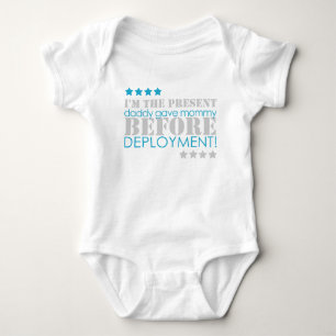 Present between deployments baby bodysuit