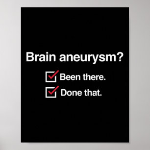 Present Brain Aneurysm Awareness Poster