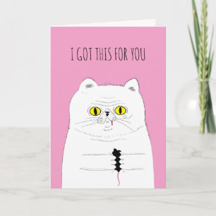 Present Cat and Mouse Card