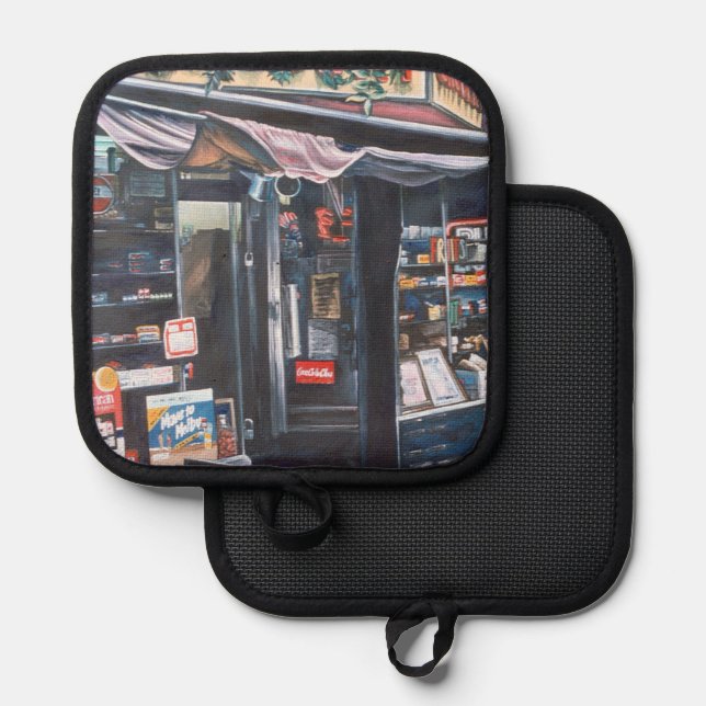 Present Day Look At Tranquil Past Pot Holder (Front/Back)