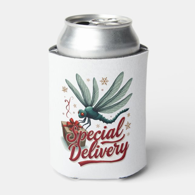 Present Delivery Dragonfly Can Cooler (Can Front)