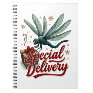Present Delivery Dragonfly Notebook