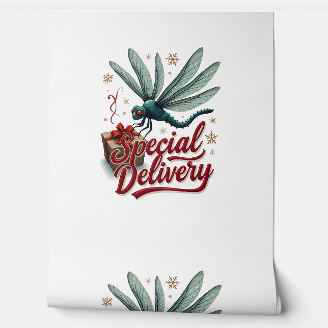 Present Delivery Dragonfly Wallpaper (Unrolling)