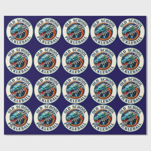 Present wrapping paper DragonX Pickleball team