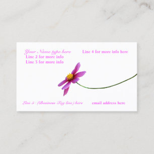 Present yourself: with a touch of nature business card