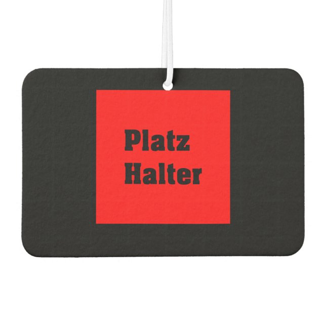 presentation car air freshener (Front)