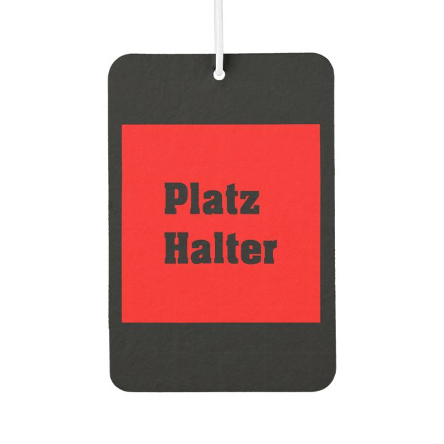 presentation car air freshener (Front)