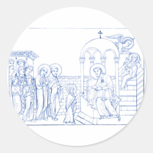 Presentation of the Blessed Virgin Mary Classic Round Sticker
