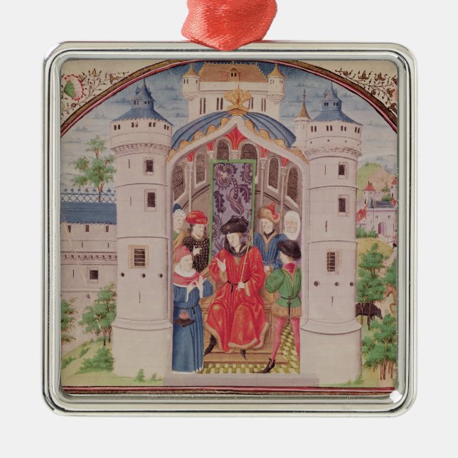 Presentation of The Economics Metal Tree Decoration (Front)
