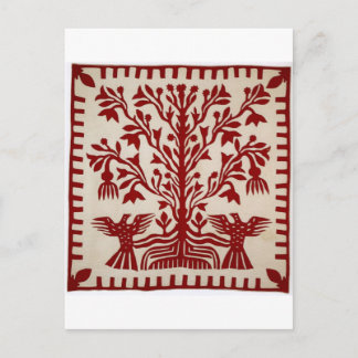 Presentation quilt from Oahu, c. 1855-1887 Postcard