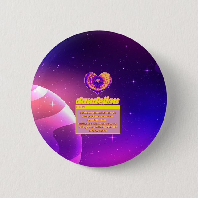 Presentation : The effect of love in the big bang 6 Cm Round Badge (Front)