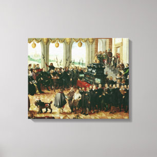 Presentation to Duke Phillip II Canvas Print