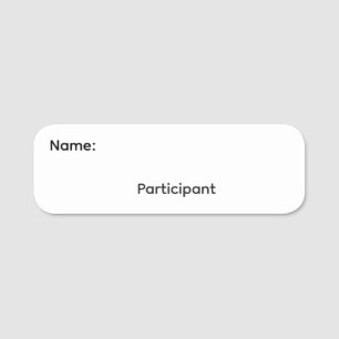 Presenter Reusable Dry Erase Name Tag Magnetic