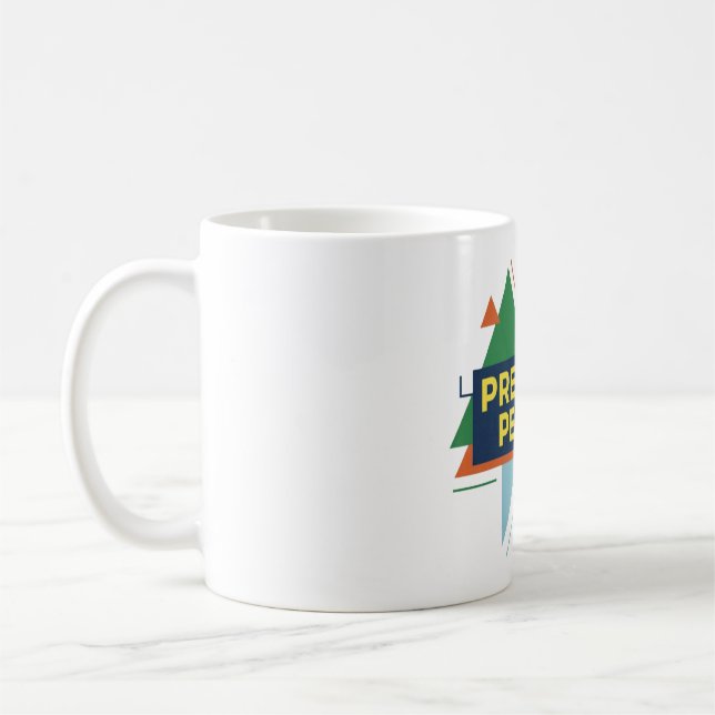 Presently Perfect Abstract Modern  Design Coffee Mug (Left)