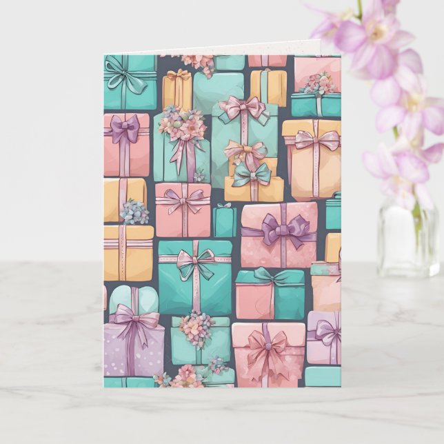Presents and More Presents Card (Orchid)