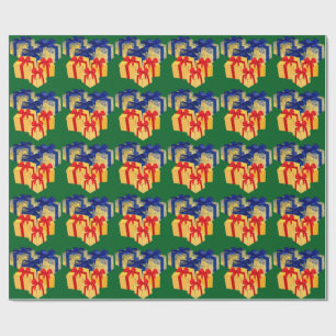 Presents Green Wrapping Paper