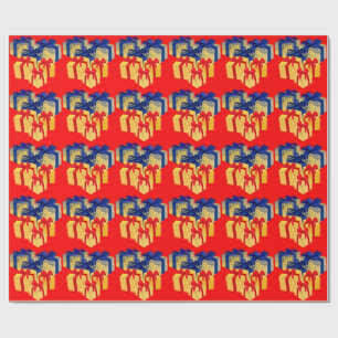 Presents Red Wrapping Paper