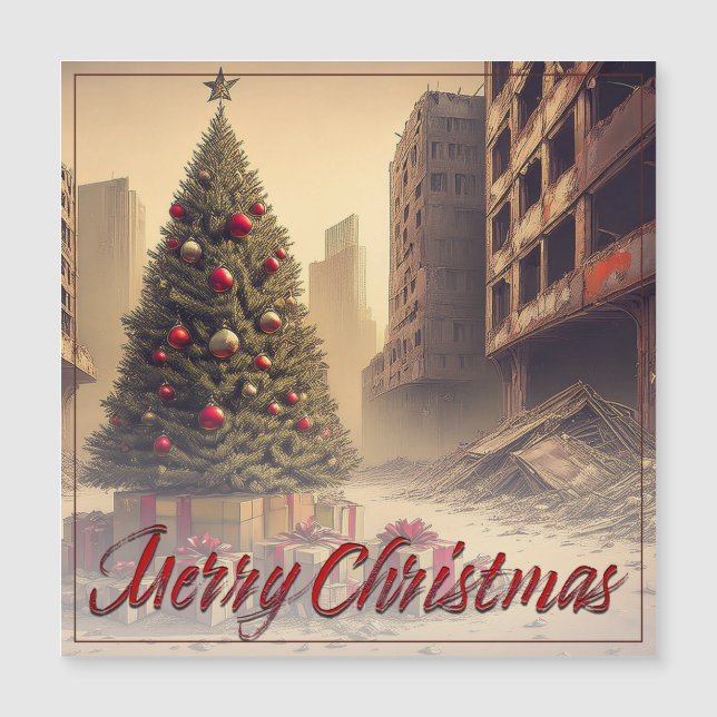 Presents Under a Tree in a Toxic Apocalyptic World (Front)