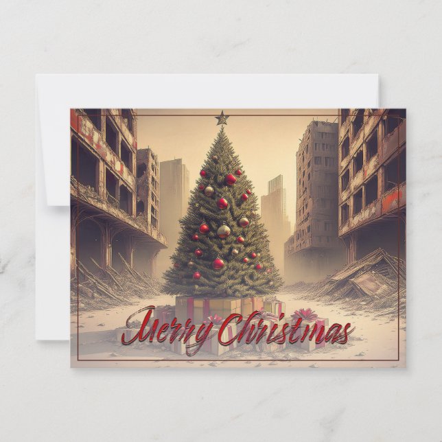 Presents Under a Tree in a Toxic Apocalyptic World (Front)
